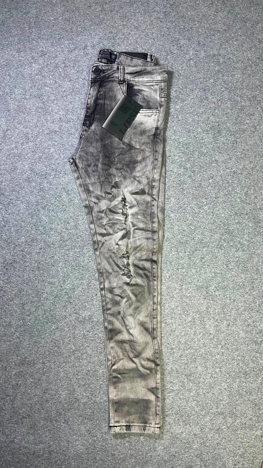 Calça jeans cinza acid